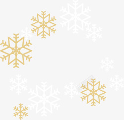 雪花花纹素材冬天的彩色雪花花纹矢量图高清图片