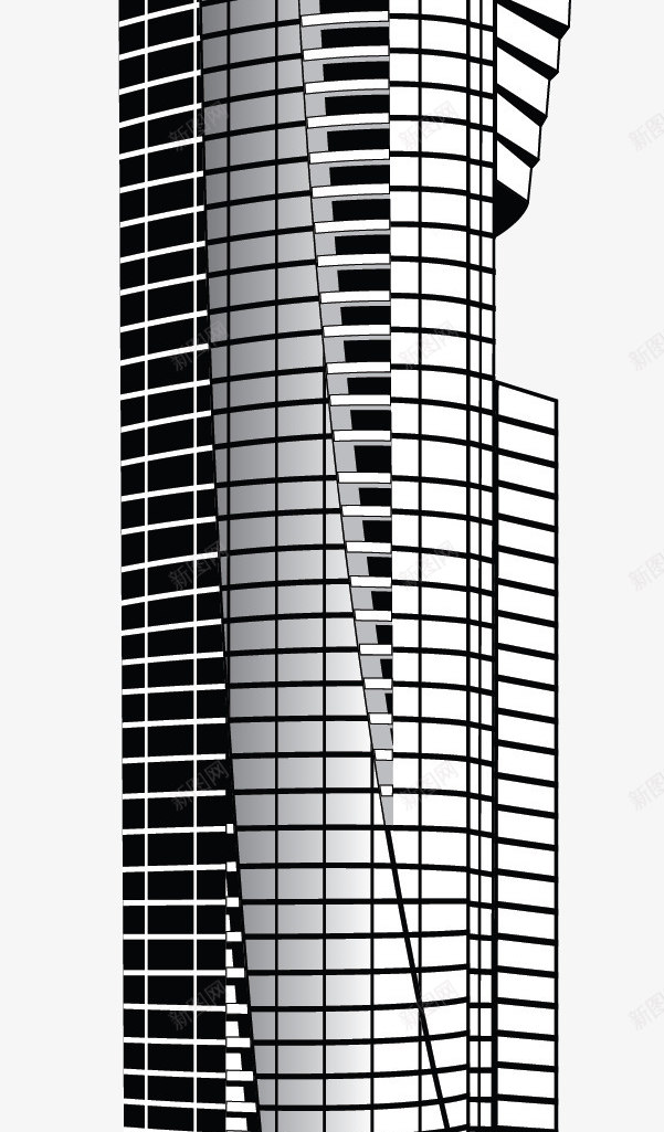 线条手绘风格摩天大楼png免抠素材_新图网 https://ixintu.com 卡通 卡通风格 城市大楼 城市摩天大楼 手绘风格 矢量大楼 线条