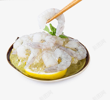 新鲜白虾仁png免抠素材_新图网 https://ixintu.com 产品实物 动物 水产品 筷子 虾仁 虾子 食物 餐具