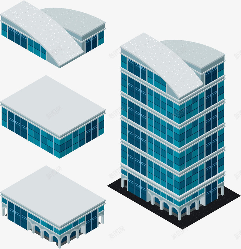 建筑模型png免抠素材_新图网 https://ixintu.com 3d建筑 城市建筑 建筑城市 建筑设计 摩天大楼 环境设计 高楼大厦
