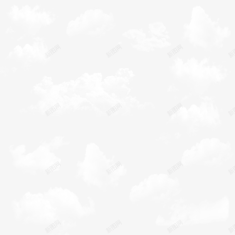 白白的云图案png免抠素材_新图网 https://ixintu.com 图案 白白 素材