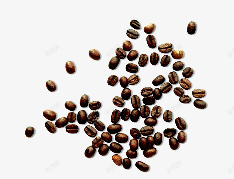 棕色咖啡豆子png免抠素材_新图网 https://ixintu.com 一粒粒 原材料 咖啡 实物 豆子