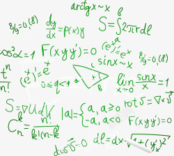 数学公式矢量图素材