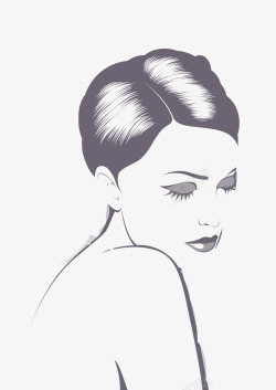 性感插画女人素材