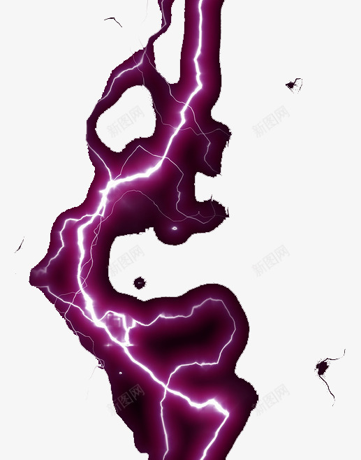 雷电和紫色png免抠素材_新图网 https://ixintu.com 半透明底纹 紫色 闪电 雷 雷电