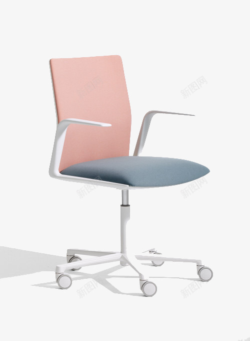 粉色办公椅png免抠素材_新图网 https://ixintu.com 办公椅 家具 椅子 转椅