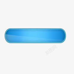 科技按钮蓝色标题框科技感按钮图标高清图片