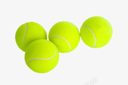 四个网球素材