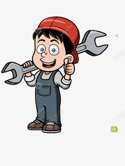 拿工具的小男孩png免抠素材_新图网 https://ixintu.com 可爱 男生 自信