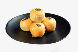 豆沙芝麻月饼免抠PNG豆沙蛋黄酥高清图片
