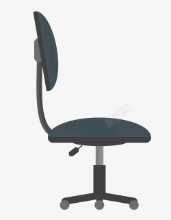 黑色的办公室可升降椅子素材