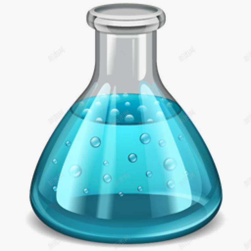 实验室锥形瓶png免抠素材_新图网 https://ixintu.com 实验室 实验素材 锥形瓶