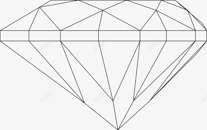 宝石线稿图图标png_新图网 https://ixintu.com 宝石 手绘宝石 手绘钻石 线条钻石 艺术品 设计 钻石 钻石手绘 钻石矢量 钻石线条