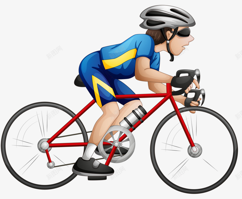 骑自行车的男子png免抠素材_新图网 https://ixintu.com 安全帽 比赛 自行车 锻炼