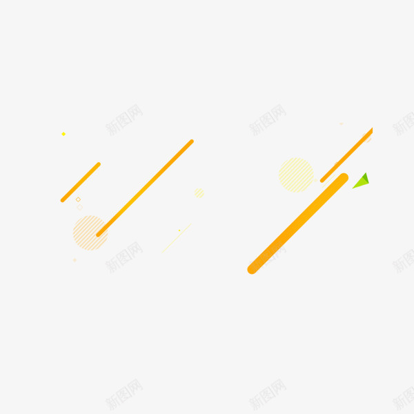 黄色斜线png免抠素材_新图网 https://ixintu.com 几何 斜线条 科技 简约 装饰背景