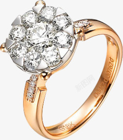 钻石彩金戒指素材