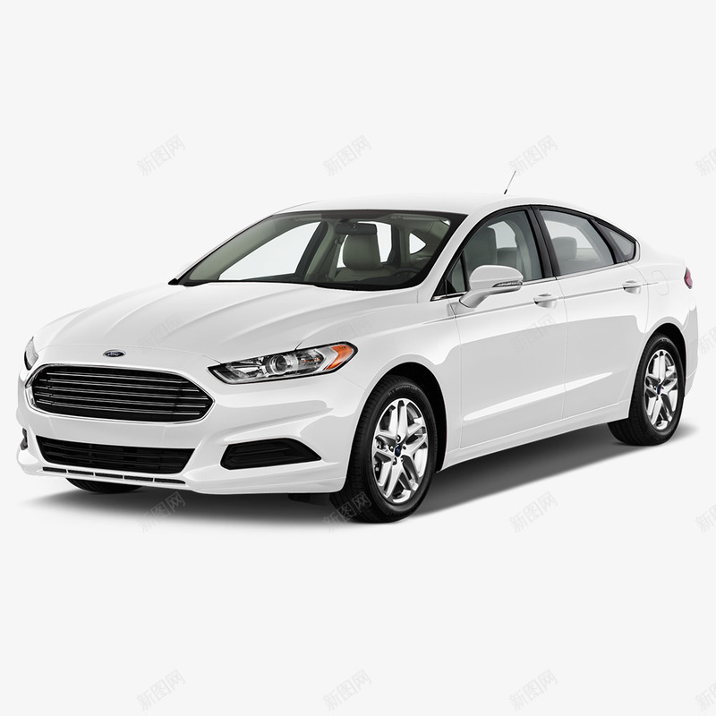 白色福特汽车png免抠素材_新图网 https://ixintu.com ford轿车 产品实物 代步 白色车身 黑色车轮