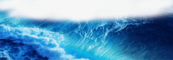 蓝色海啸海浪夏天素材