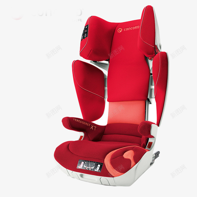 红色安全椅png免抠素材_新图网 https://ixintu.com png 产品实物 儿童椅 大红色 安全座椅