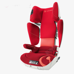 产品实物红色安全椅高清图片