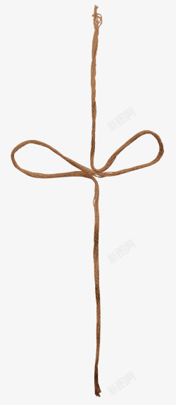 棕色中国结绳子素材