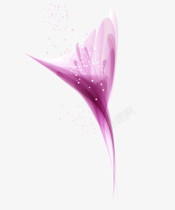 装饰画紫色梦幻花朵高清图片