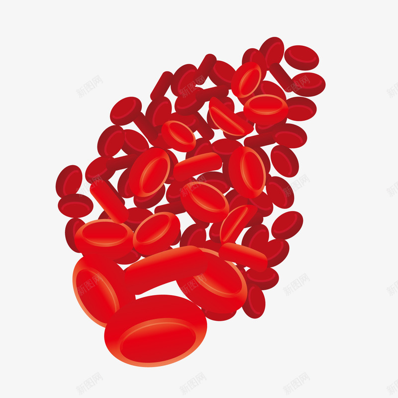 卡通血红细胞png免抠素材_新图网 https://ixintu.com 卡通细胞 生物学 生物实验 红细胞 红细胞血液插图