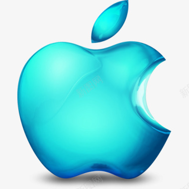 海蓝色苹果水果苹果图标图标