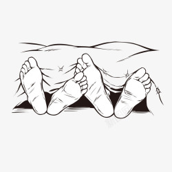 养生的重要床上的脚的高清图片