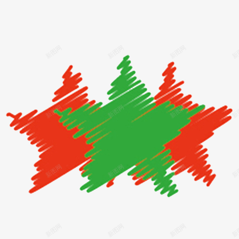 多个五角png免抠素材_新图网 https://ixintu.com 五只角的星形 五边形 印章五角星 多个五角 红色 红色五角 绿色