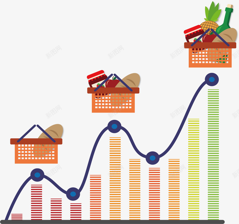 摄入食物热量图表矢量图ai免抠素材_新图网 https://ixintu.com 卡路里 数据 热量 矢量素材 统计分析 食物热量 矢量图