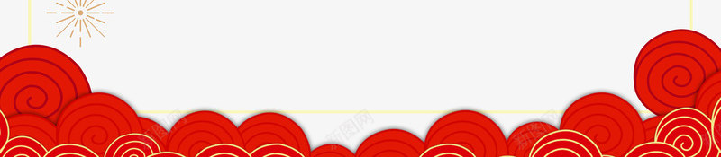 春节背景装饰系列元素psd免抠素材_新图网 https://ixintu.com 剪纸花 吉祥如意 灯笼 矢量烟花 祥云 窗花