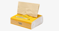 抽纸包装设计浅米色卫生抽纸高清图片