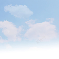 美丽蓝色的孔雀蓝色天空白云美丽背景高清图片