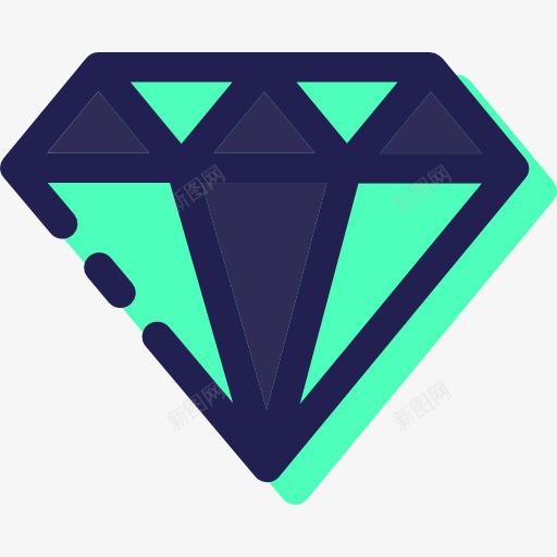 钻石图标png_新图网 https://ixintu.com 宝石 时尚 珠宝 豪华 财富 钻石 魅力