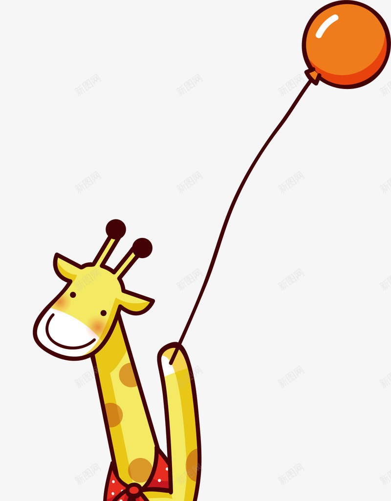 奔跑的小鹿png免抠素材_新图网 https://ixintu.com 动物 小鹿 气球