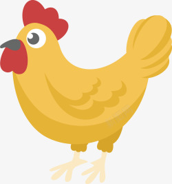 公鸡的图案鸡年金色大公鸡动物公鸡矢量图高清图片