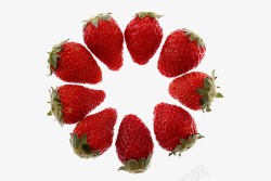草莓组成圆圈素材
