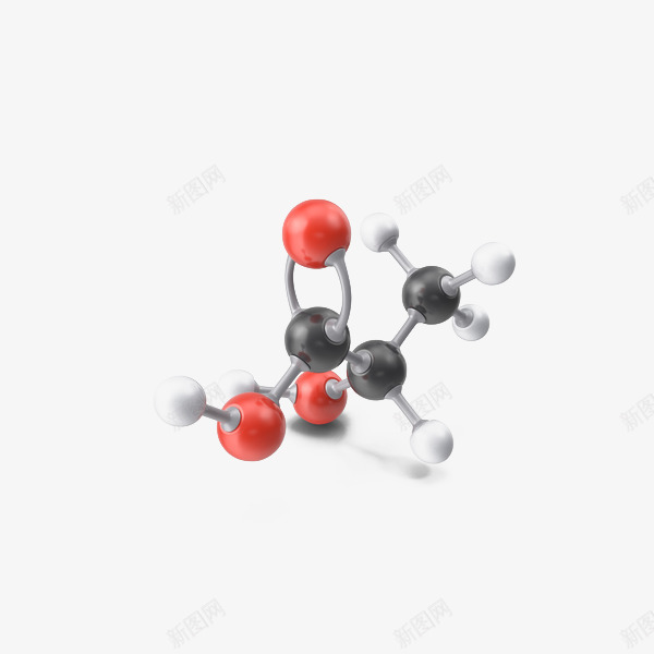 乳酸分子png免抠素材_新图网 https://ixintu.com 乳酸 分子 生化医疗 生物化学 结构
