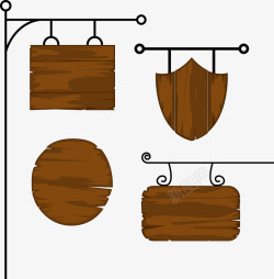 木质广告牌木质广告牌矢量图高清图片
