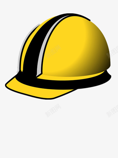 黄色安全帽png免抠素材_新图网 https://ixintu.com 卡通 安全帽 帽子 黄色