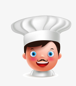 人物面部提升戴着不同帽子的卡通职业厨师人物矢量图高清图片