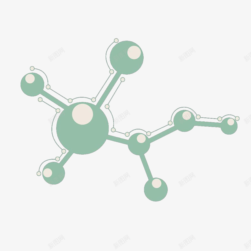 卡通手绘分子式png免抠素材_新图网 https://ixintu.com 分子式 平面 教育 素材 设计