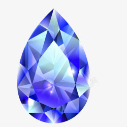蓝色钻石矢量图素材