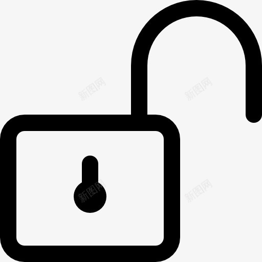 挂锁图标png_新图网 https://ixintu.com 上锁 不安全的工具和用具 安全 开锁 钥匙孔 锁