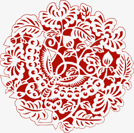 红色花朵传统纹样图案png免抠素材_新图网 https://ixintu.com 传统纹样 图案 红色 花朵 装饰图案