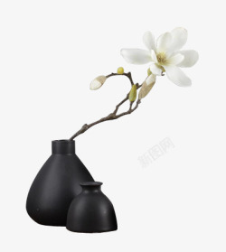 中国青铜花瓶花卉高清图片
