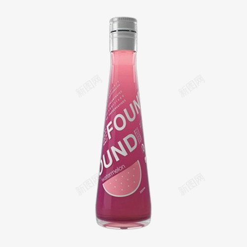 西瓜饮料png免抠素材_新图网 https://ixintu.com 例子 玻璃 粉红色 西瓜 锥形瓶