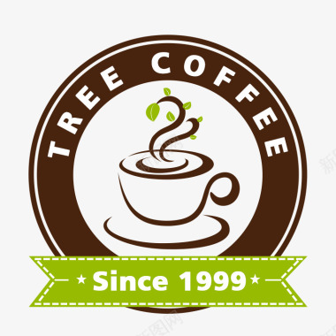 树意咖啡厅LOGO标志图标图标