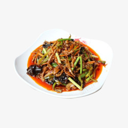青椒焖鱼鱼香肉丝饭美味佳肴高清图片